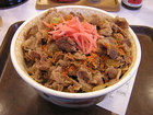 メガ牛丼　すき家＠新宿